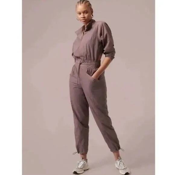 Alicia Keys x ATHLETA Limited Edition Jumpsuit Size 14 Women's Utlity Jumper - Picture 1 of 14
